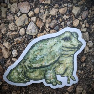 Frog Vinyl Sticker