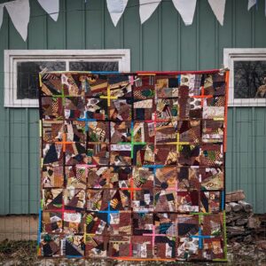 Brown Crossroads Crazy Quilt