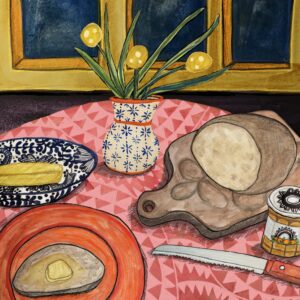 Fine Art Giclee Print Butter on Bread