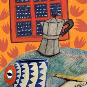 Fine Art Giclee Print Morning Coffee