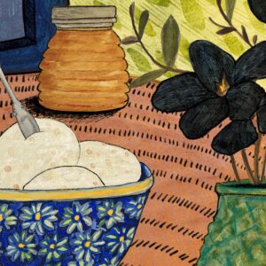 Fine Art Giclee Print Honey Ice Cream