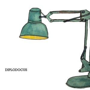 Fine Art Giclee Print Desk Lamp Diplodocus