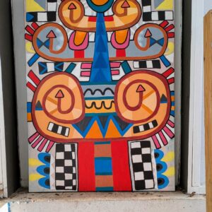 Acrylic Painting, Temple Tree