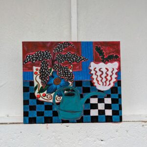 Acrylic Painting, Painted Pottery