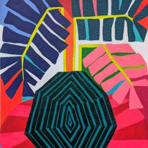 Acrylic Painting, Potted Palm