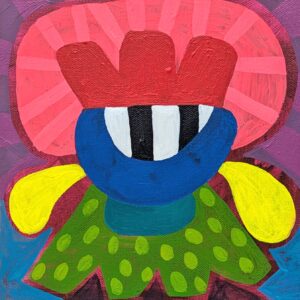 Acrylic Painting, Alien Friend