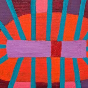 Acrylic Painting, Orange Eye