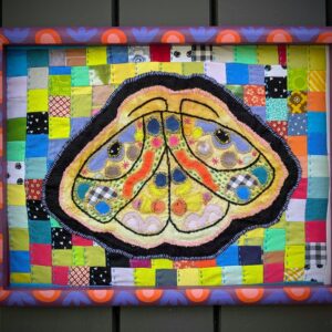 Textile, A Large Moth Purple