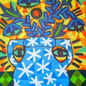 Acrylic Painting, Winter Patchwork