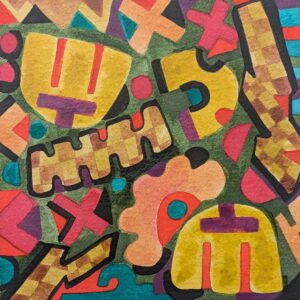Mixed Media Painting, Meditation 323