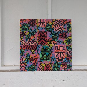 Acrylic Painting, Ancient Text
